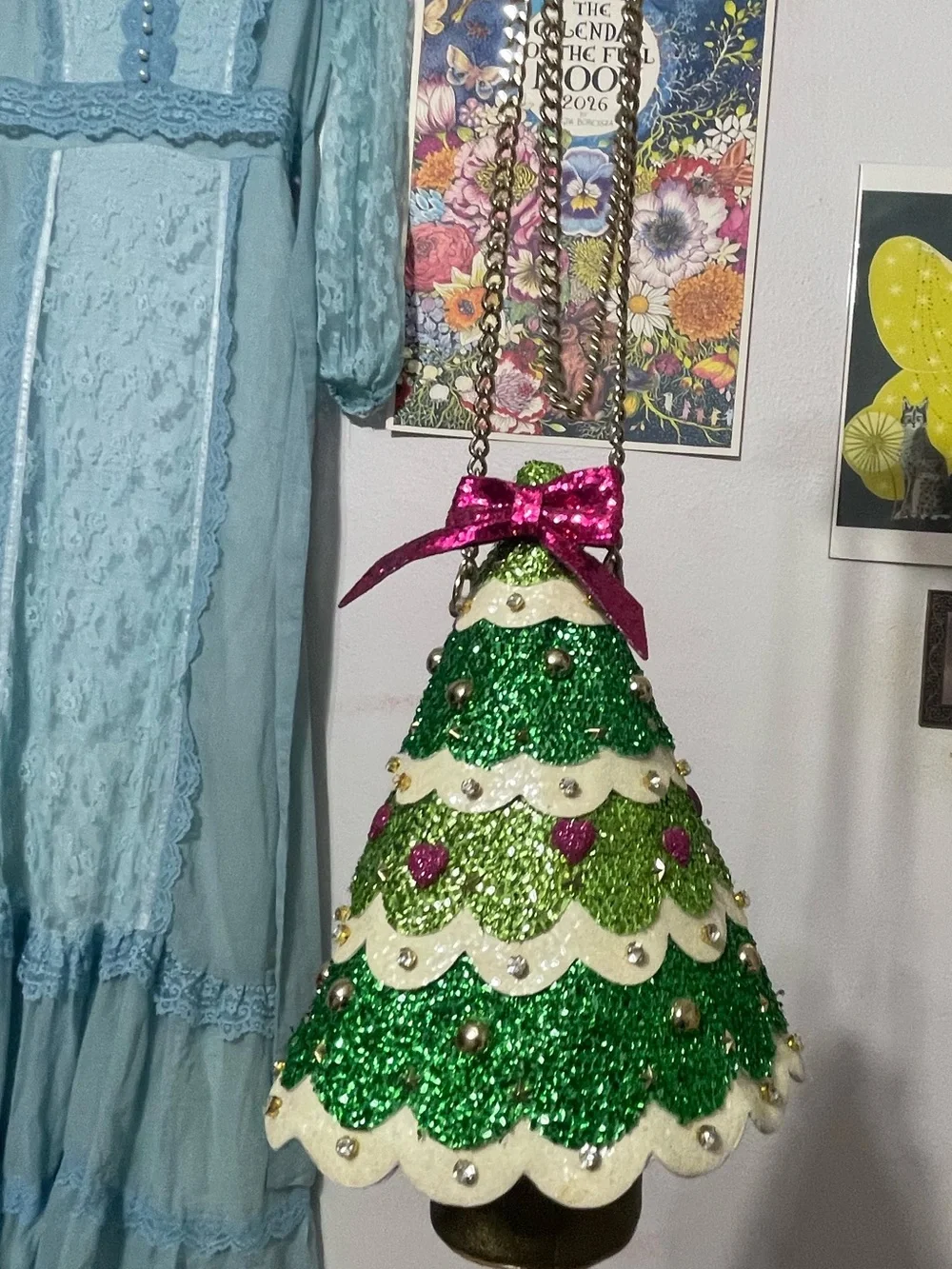 Betsey Johnson Christmas Tree Holiday Purse NWOT